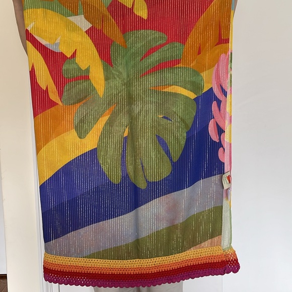 FARM RIO TROPICAL SUNSET SARONG NWOT - Picture 11 of 13